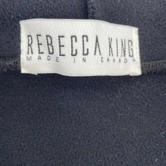 REBECCA King asymmetrical button jack sweater button wool blend minimalist sz S - Picture 6 of 14